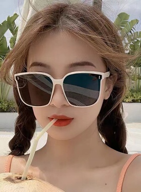 gm墨镜女2024新款潮偏光防紫外线太阳眼镜高级感开车夏季大脸显瘦