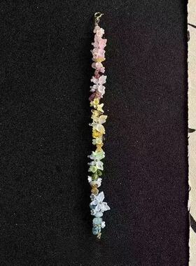 夏日彩虹新款彩色水晶花朵编绳手链新中式精致轻奢蝴蝶手饰女绝美