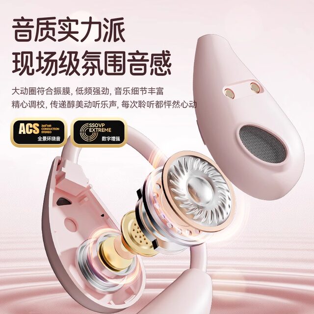 Voice of Berlin children's Bluetooth headphones are not in-ear, new students learn open wireless ear-hanging type for boys and girls