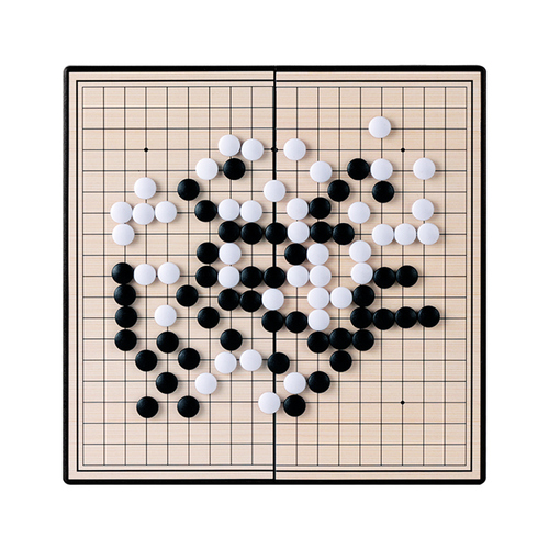 儿童磁性棋围棋五子棋套装棋盘送军旗象棋学生初学者黑白棋子便携