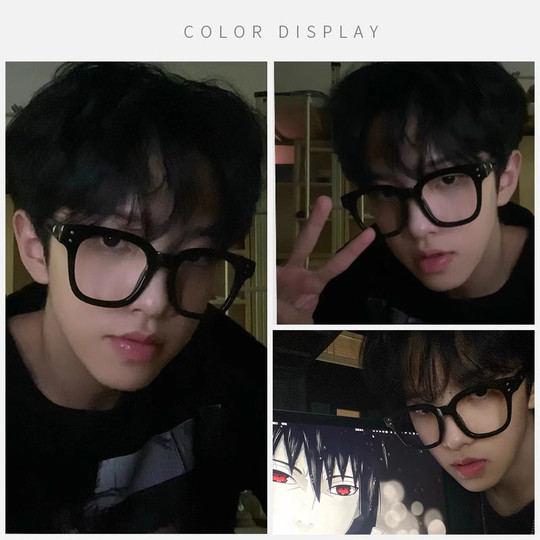 黑框眼镜男款韩版专业配近视眼大脸防蓝光辐射超轻大框女素颜神器