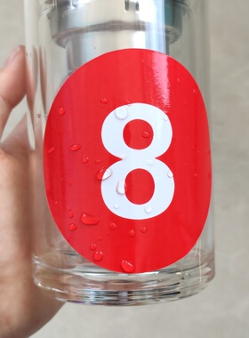 防水耐磨多色圆形数字