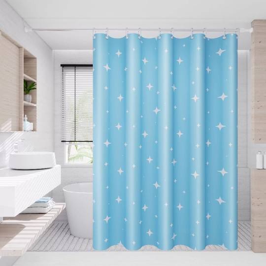 Waterproof no-punch shower curtain set | Thousands of people purchased more