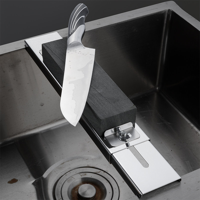 不锈钢磨刀架家用水槽磨刀石支架可调节磨刀固定防滑架子磨刀神器,淘宝优惠券,粉丝福利购,淘宝优惠卷