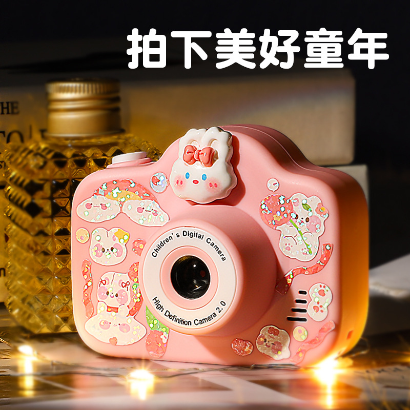 儿童相机可拍照女孩生日礼物可打印diy玩具游戏机高清迷你独角兽 - 图0