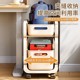 Larger schoolbag shelf movable multi-layer trolley