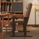 Solid wood computer chair for home comfort and long-term sitting desk sofa chair office seat back foldable lying lazy chair