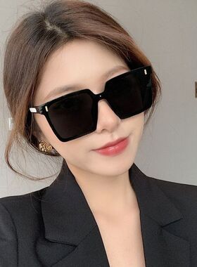 帅气墨镜感防紫外线晒遮光显脸小