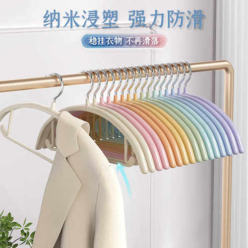 衣架家用挂衣无痕晾衣服架 2024新款学生宿舍用 衣撑防滑撑子架子 - 图0