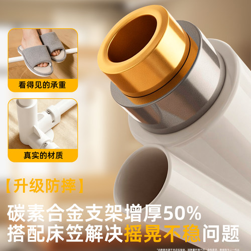 儿童防摔蚊帐2025新款家用卧室婴儿防掉床全底高级免安装蒙古包 - 图0