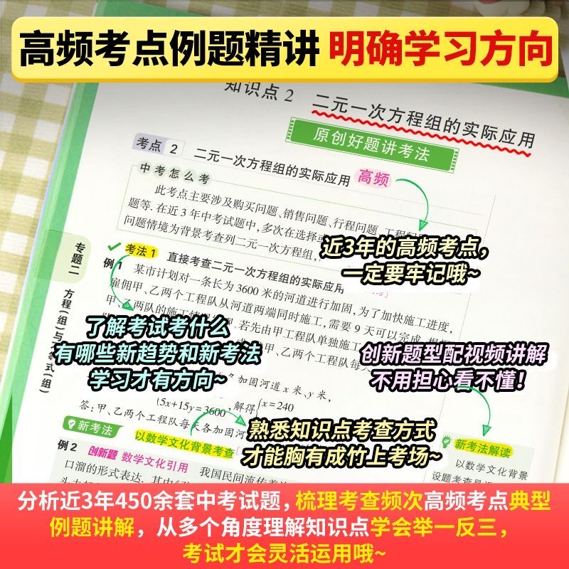 2024万唯中考基础知识初中小四门必背知识点七八九年级语文道法数学英语物理化学政治历史地理生物知识清单中考总复习资料万维教育 - 图2