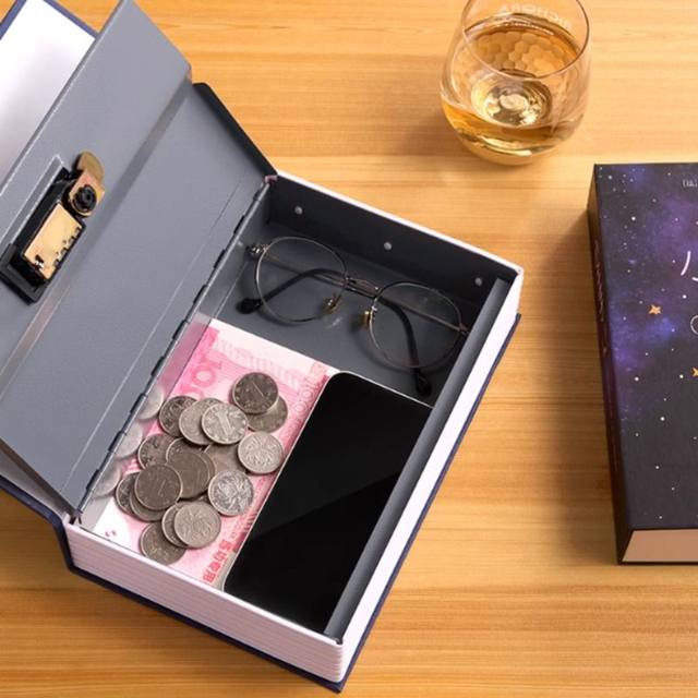 Book safe password box adult