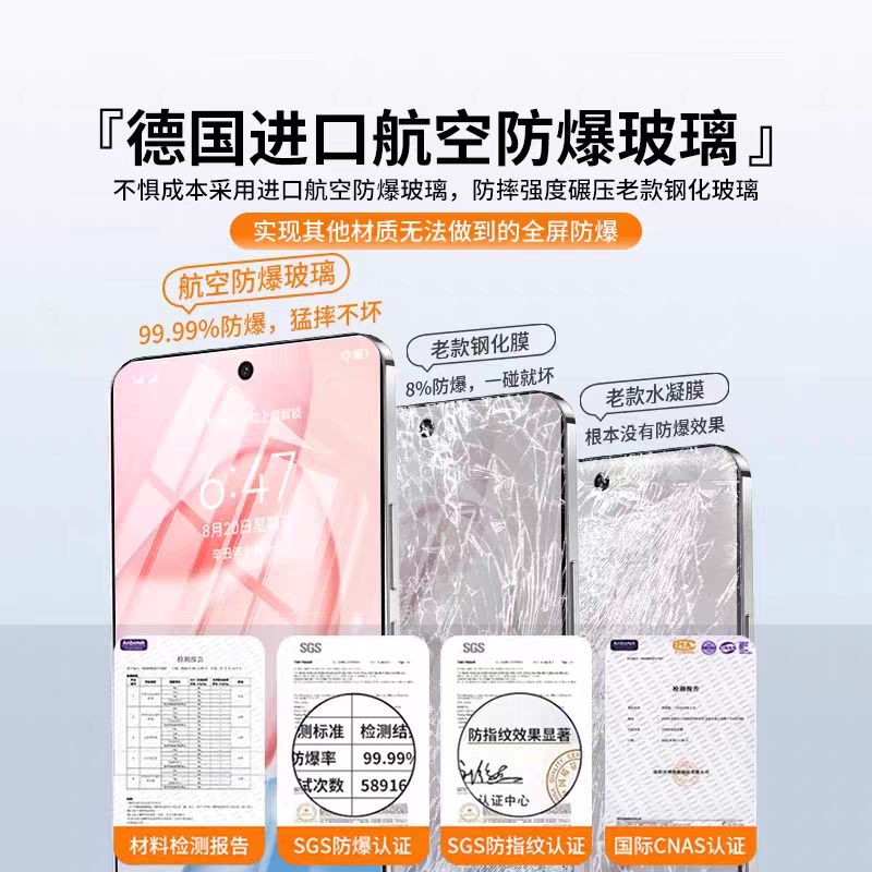 适用华为荣耀x70钢化膜400手机膜无边magic7新款全屏90/80pro直屏黑边50se防爆30s20青春x60/x40/x30v20GTpro - 图0