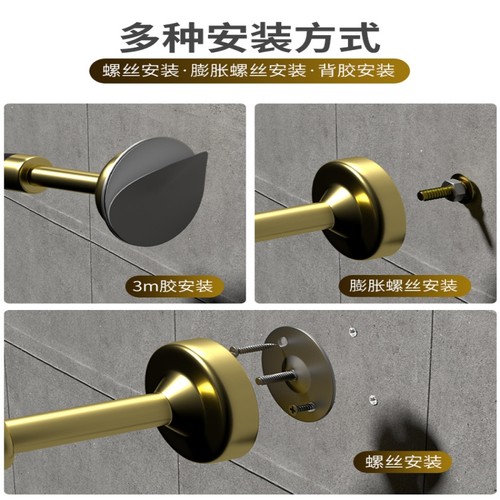 门吸门顶防撞神器免打孔不锈钢加长门挡门碰门吸防盗门门后阻门器 - 图3