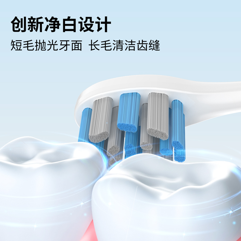 YinkEy适配usmile电动牙刷头Y1/Y4/U1/U2/U3替换通用成人洁白软毛-图1