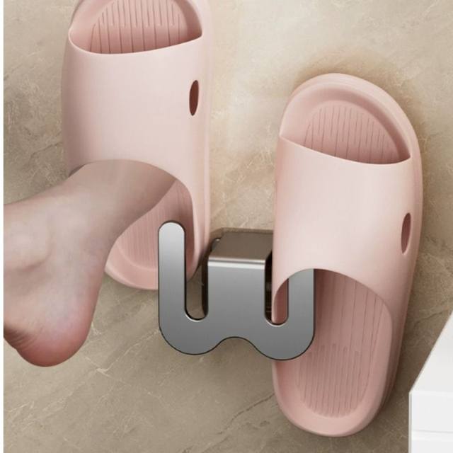 Bathroom slipper rack without punching wall-mounted bathroom toilet door drain shoe rack storage rack home