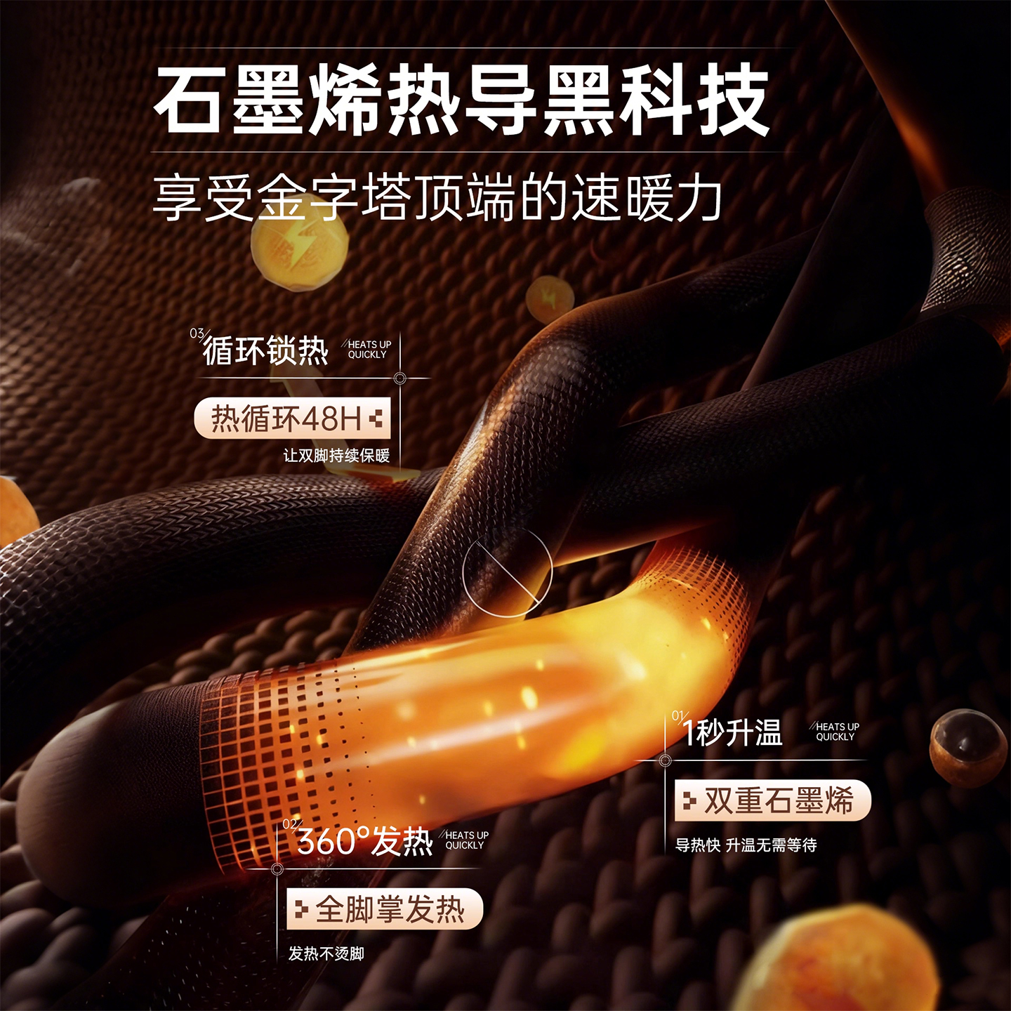 发热鞋垫女自发热冬季一次性加热鞋垫男自热暖宝宝足贴艾草暖脚宝 - 图1