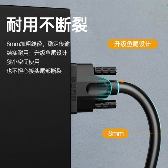 VGA线电脑显示器连接线台式主机视频线投影仪电视线5/10/15/20米