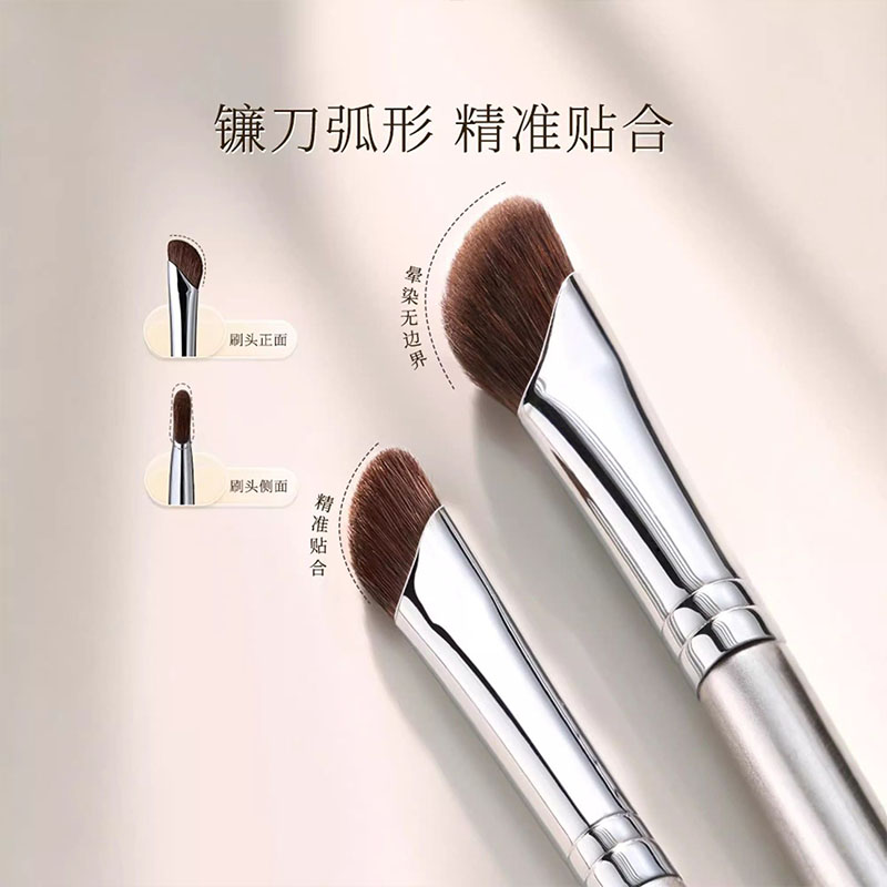 镰刀鼻影刷斜头修容刷便携软毛超软套刷圆头不吃粉面部鼻翼小马毛 - 图2