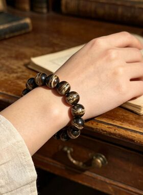 天然缅甸黑根珀，非塑料非再造