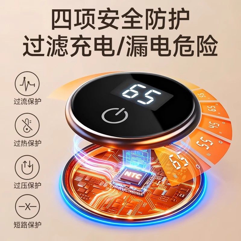 石墨烯热水袋充电暖手宝无水防爆usb冬季敷腿颈椎暖宫敷肚子随身2025新款羽绒暖宝宝暖脚神器,淘宝优惠券,粉丝福利购,淘宝优惠卷