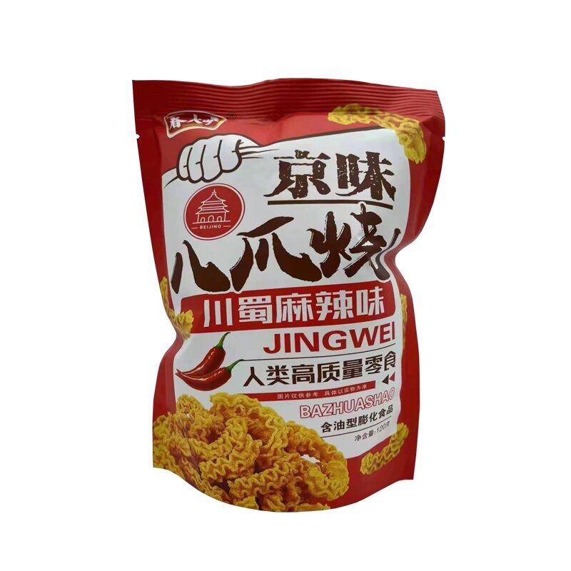 京味狗牙八爪烧120g/袋大袋装酥脆膨化零食童年回忆开袋即食 - 图3