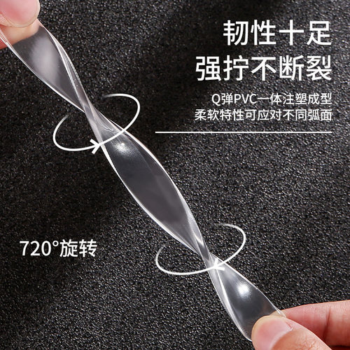 防撞贴门把手硅胶垫墙贴冰箱门贴撞条缓冲门后柜门玻璃椅子柜子 - 图1