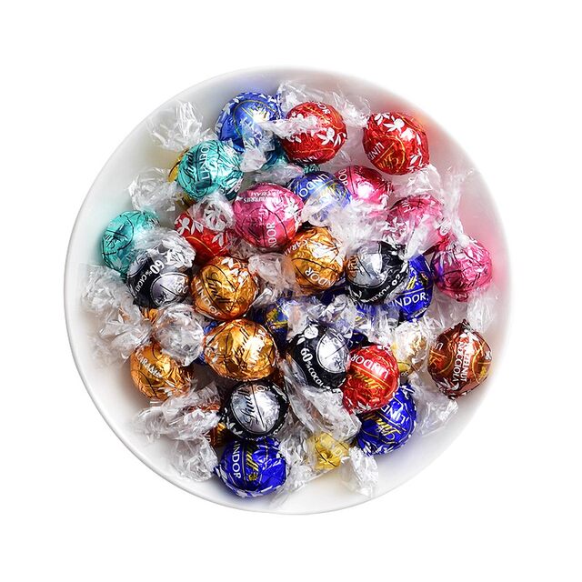 Lindt Lindt Chocolate Soft Heart Ball White Lindor Mixed Bulk High-end Sugar Extra Rich Black Hazelnut Black Chocolate