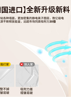 乳胶漆墙面透明静电吸附保护膜