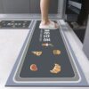 Thickened anti-slip kitchen floor mats can be cut to large sizes