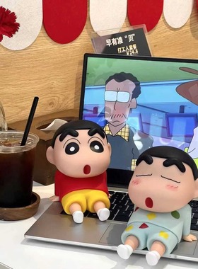 稳固支撑蜡笔小新手办睡袍装饰摆件野原新之助模型桌面摆件款新品