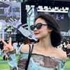 2026 sports sunglasses for boys handsome big square frame slim driving anti-UV sunglasses polarized round face