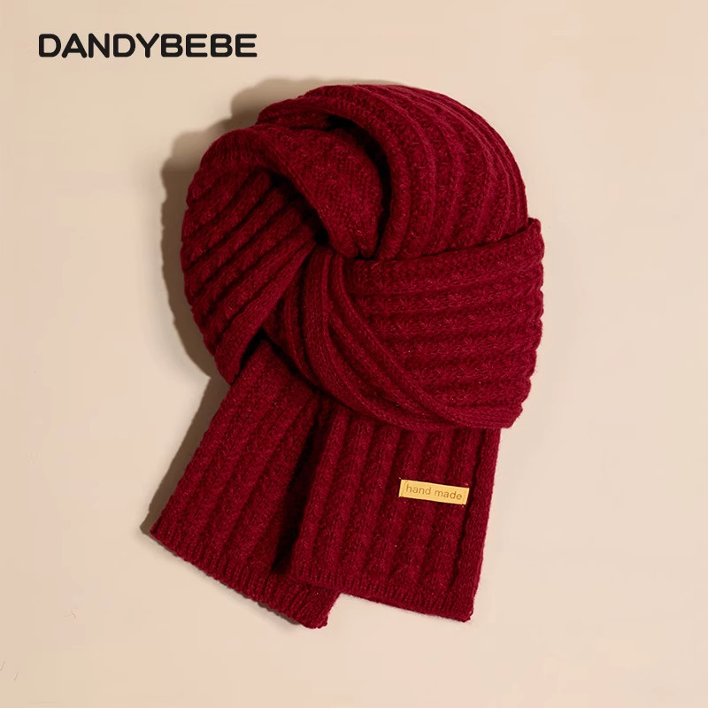 儿童围巾红色男孩女童秋冬季加厚保暖针织毛线宝宝围脖马年朋友,淘宝优惠券,粉丝福利购,淘宝优惠卷