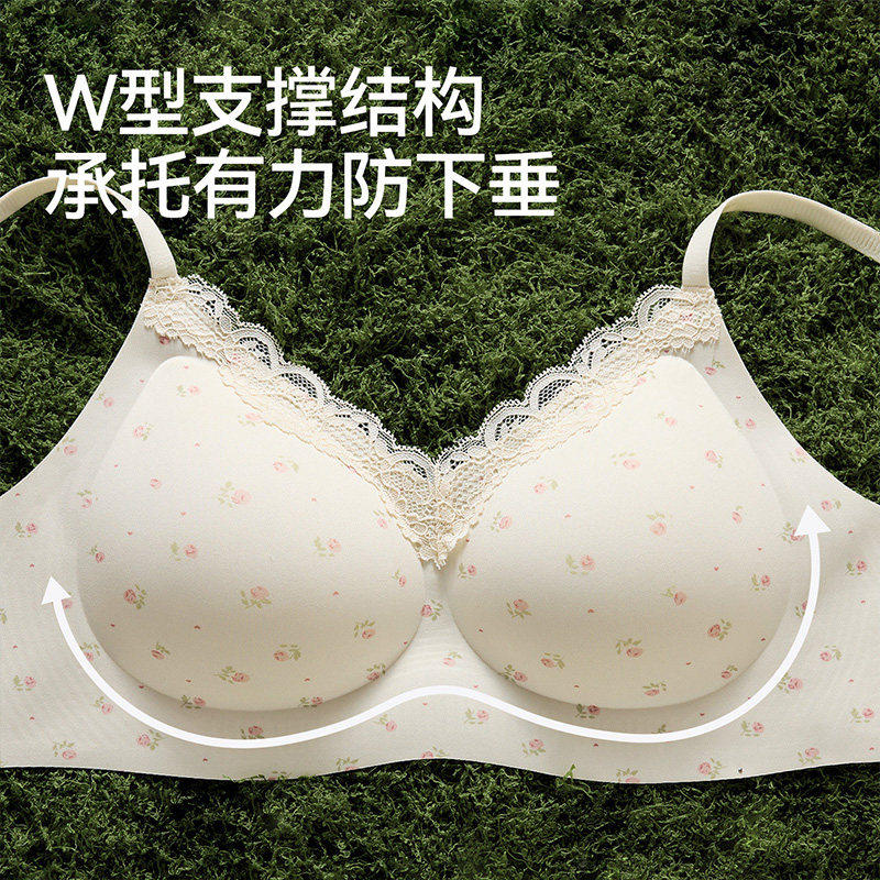 内衣女聚拢小胸纯欲风少女感防下垂收副乳2026爆款文胸罩法式科学