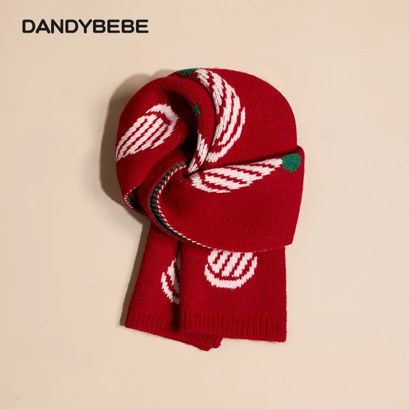 儿童围巾红色男孩女童秋冬季加厚保暖针织毛线宝宝围脖马年朋友,淘宝优惠券,粉丝福利购,淘宝优惠卷
