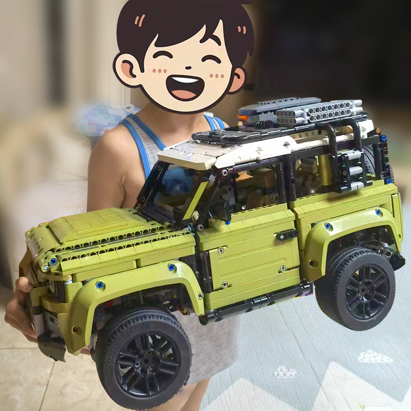 兼容乐高路虎卫士积木机械组越野车模型赛车成人高难度拼装玩具男 - 图2