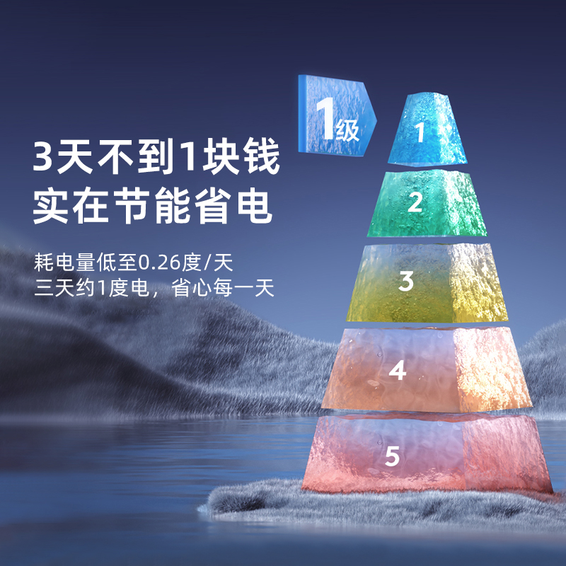 Heiai冰箱风冷无霜一级能效家用冷冻冷藏租房用小型直冷超薄立式 - 图2