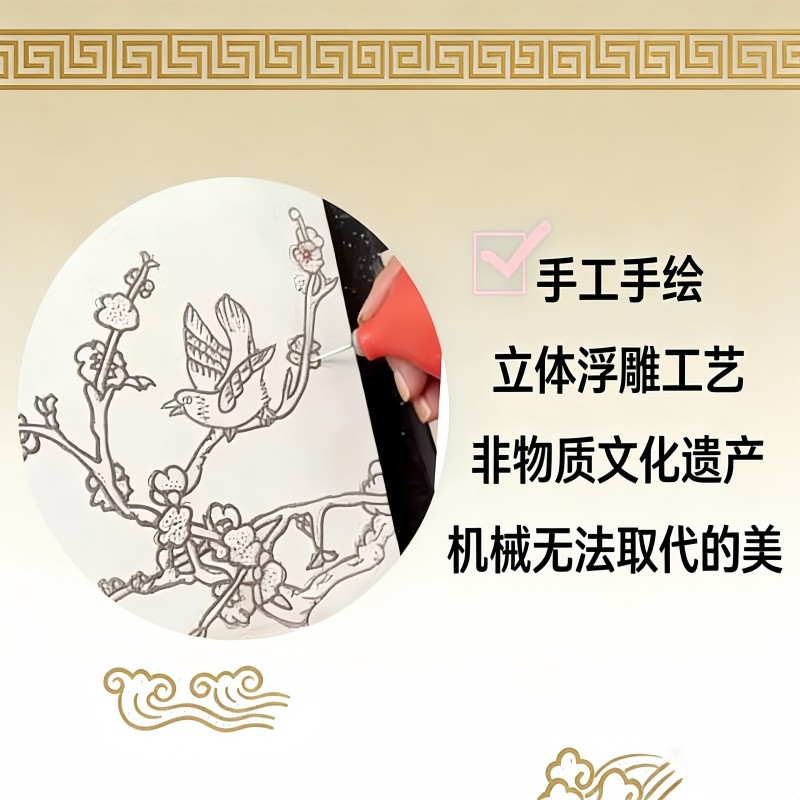 唐三彩摆件|北派洛阳非遗纯手工冰箱贴博物馆文创马年新年送礼品