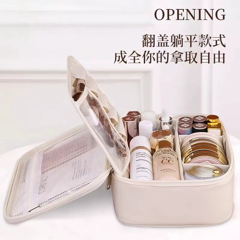防水化妆包外出女便携大容量收纳包化妆品旅行洗漱包2026新款分区 - 图1