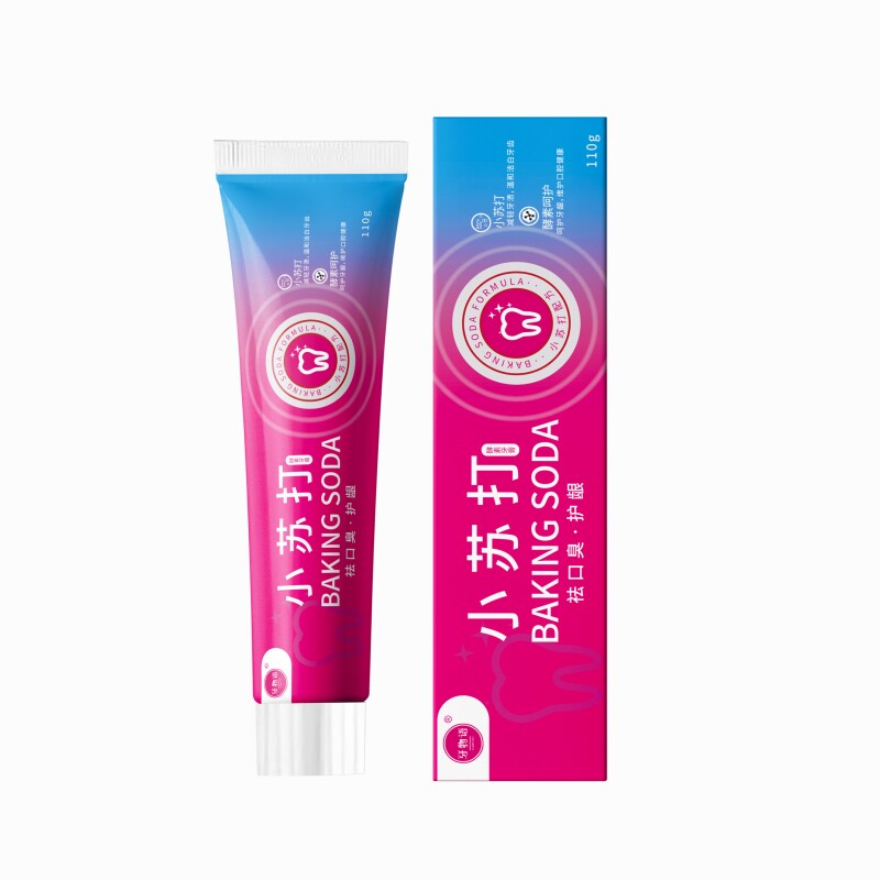 正品小苏打牙膏儿童清新口气口腔黄牙防蛀牙薄荷亮白牙齿护龈龋齿