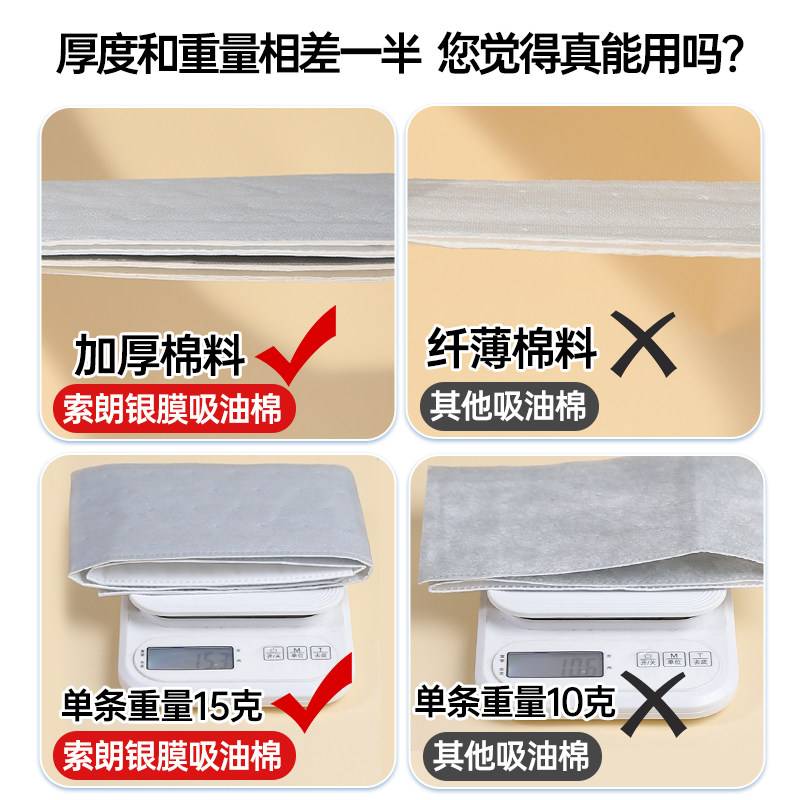 索朗Sunlum抽油烟机槽吸油棉条过滤网通用垫油纸厨房防漏油罩贴纸,淘宝优惠券,粉丝福利购,淘宝优惠卷