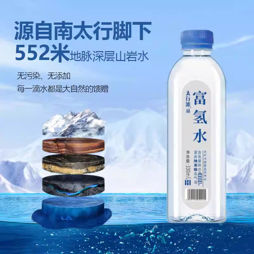 饮用纯净水带瓶天然泉水家庭瓶装富氢水电解质矿泉水软水家庭旅行 - 图1