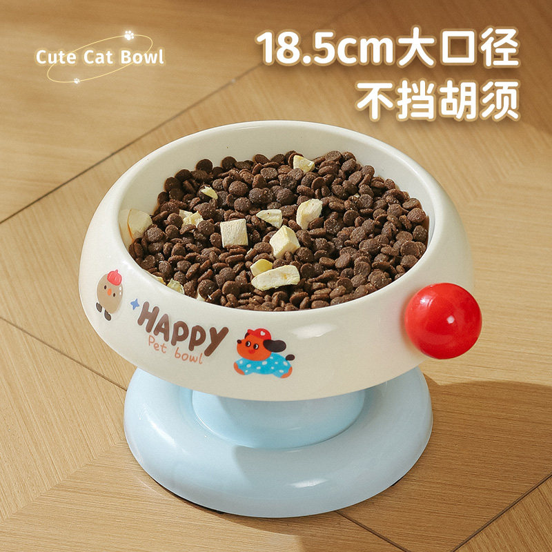 猫碗狗碗猫咪饭碗粮碗喝水碗保护颈椎猫食盆不锈钢不易打翻宠物碗,淘宝优惠券,粉丝福利购,淘宝优惠卷