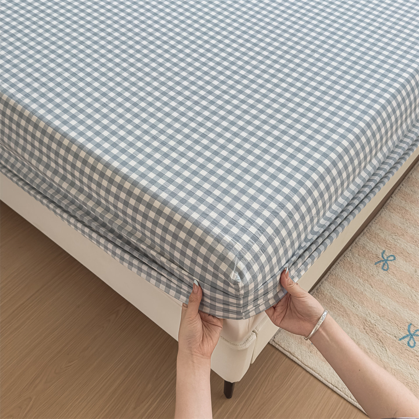 全棉床笠床罩单件2025新款100纯棉床垫保护套学生宿舍床单防尘罩,淘宝优惠券,粉丝福利购,淘宝优惠卷