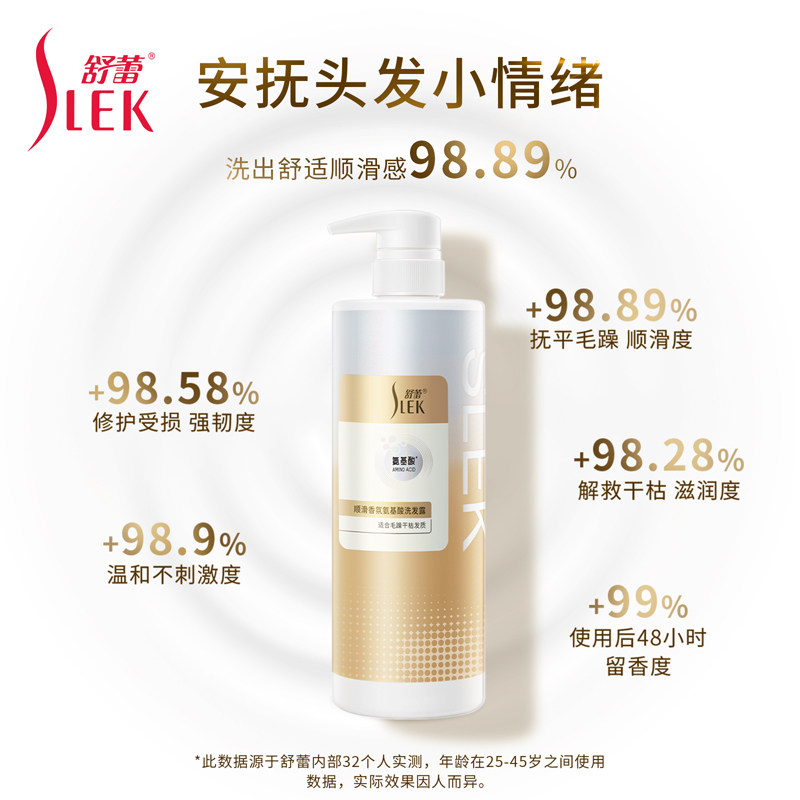 舒蕾顺滑香氛氨基酸洗发露强韧发芯改善毛躁干枯大容量750ml
