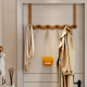 Hook behind door without punching clothes hanger door storage rack