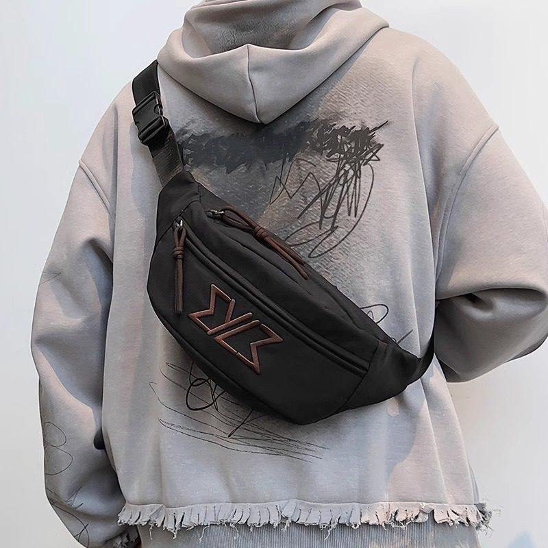 斜挎包男2026挎包胸包潮牌机车百搭腰包男女骑行运动男士小单肩包,淘宝优惠券,粉丝福利购,淘宝优惠卷