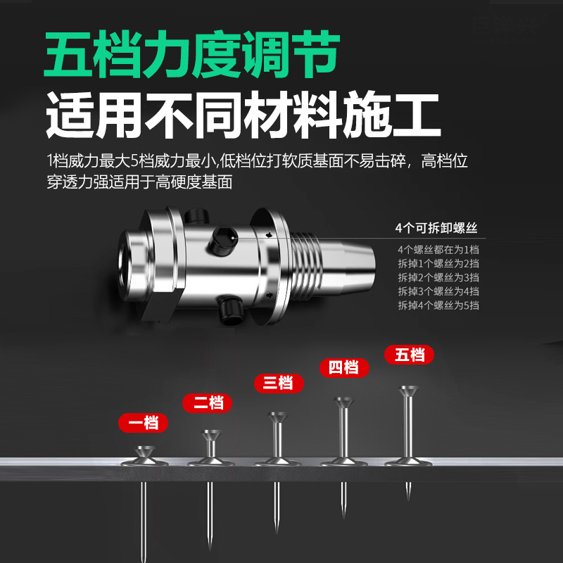 迷你炮钉枪消音打钉神器射钉专用枪混凝土线槽神器打钉枪固定钉子 - 图0