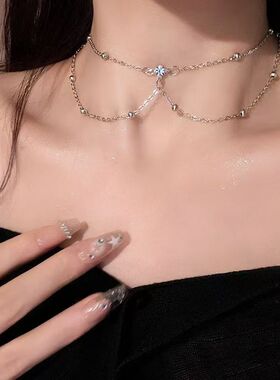 纯欲胸链女身体装饰链情趣性感锁骨链高级感项链轻奢小众乳链配饰