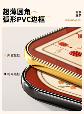 平安喜乐摆台画入户玄关柜2026新年喜庆摆放式装饰画乔迁新居布置